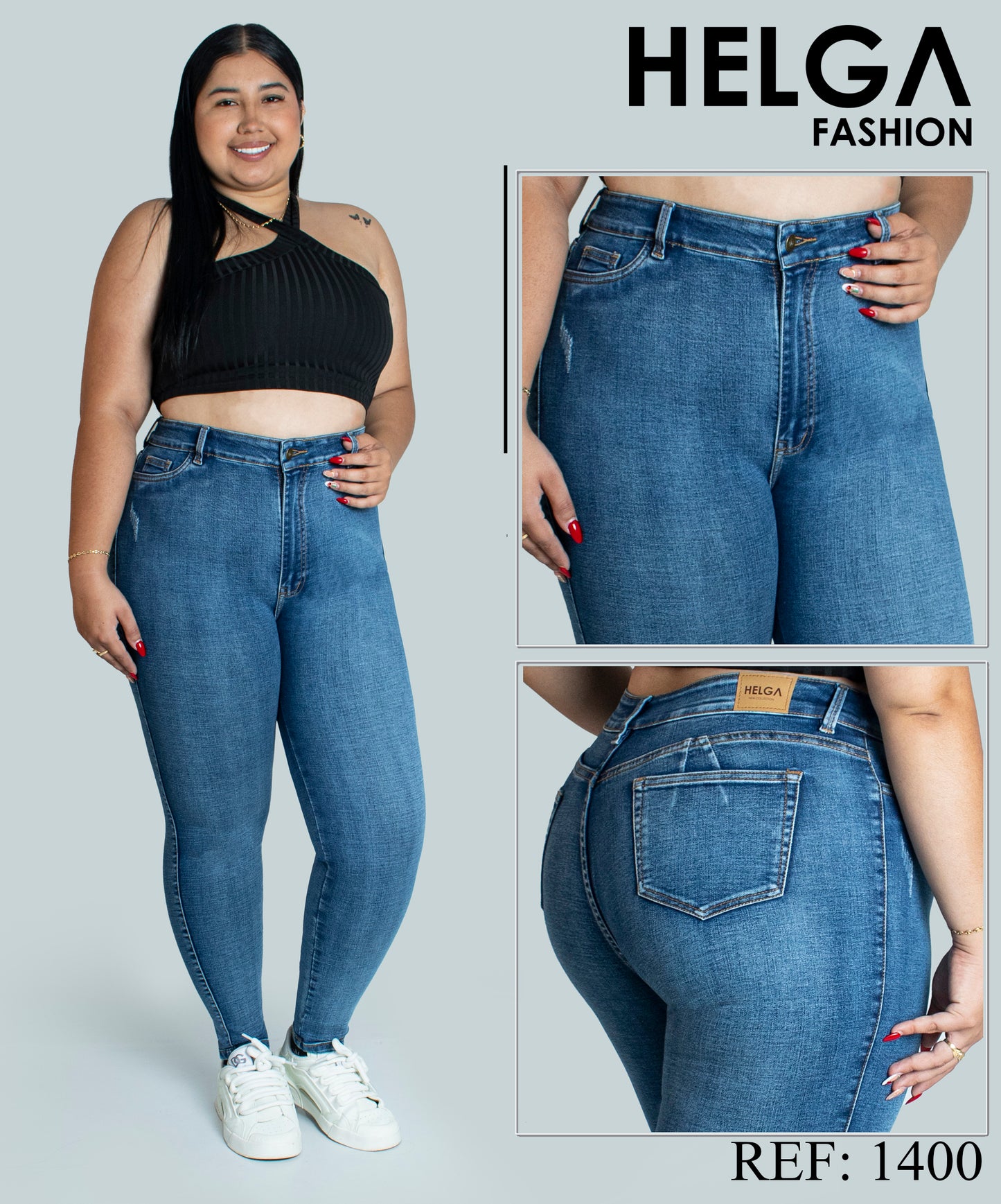 PACK X3 JEANS DAMA TALLA PLUS
