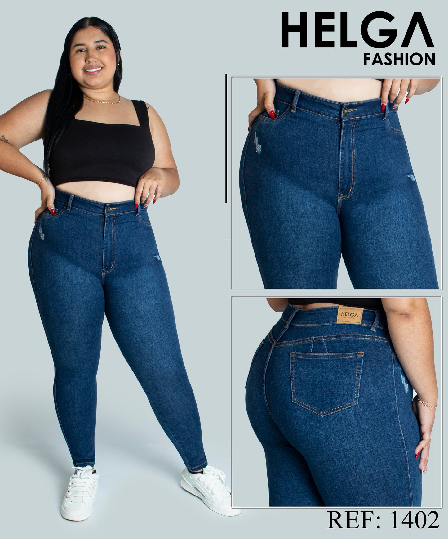 PACK X3 JEANS DAMA TALLA PLUS