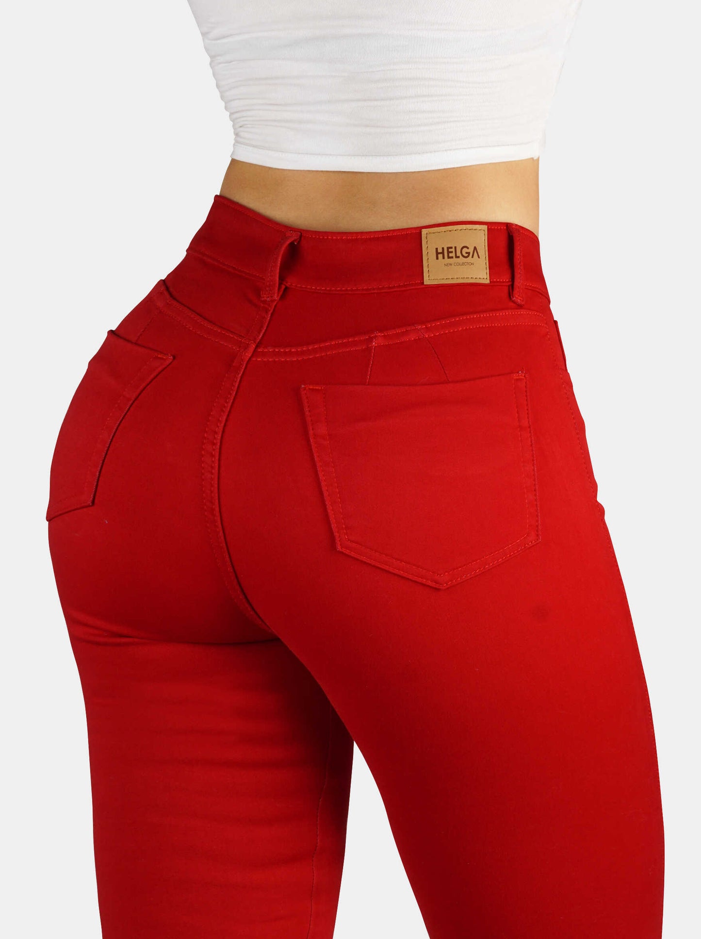 Jeans Bota Ancha Strech, Tiro Alto Ref 1235