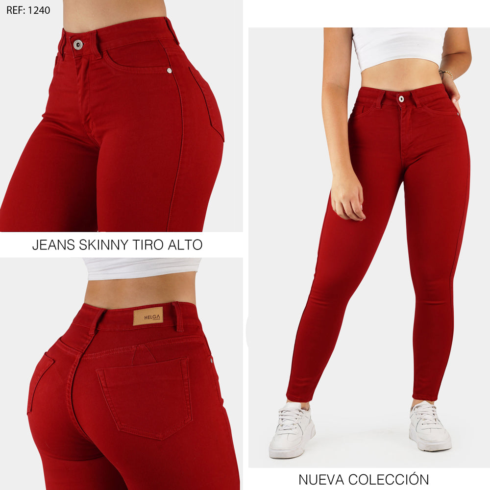 Jeans Skinny Strech, Tiro Alto Ref 1240