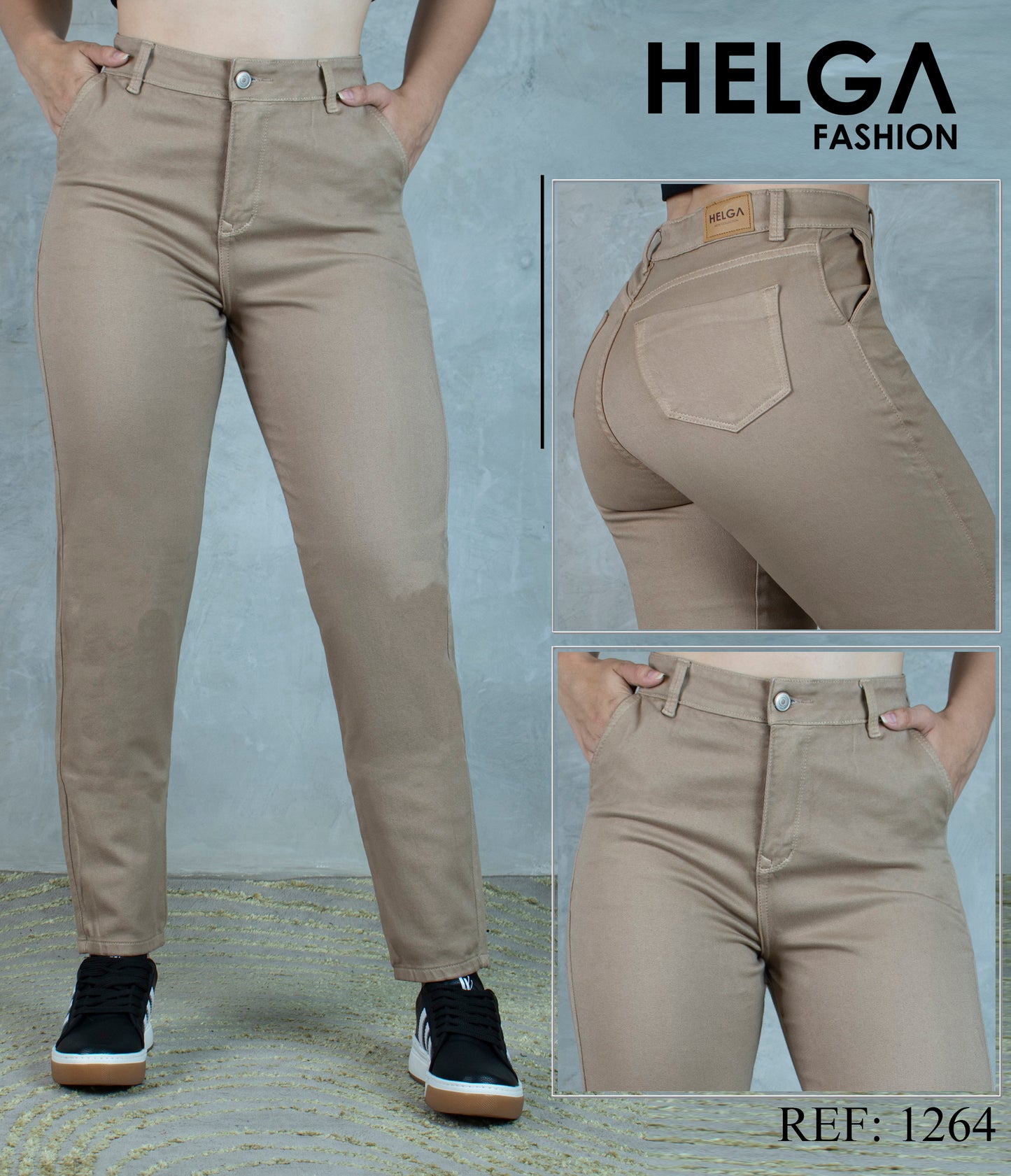 Jeans Skinny Strech, Tiro Alto Ref 1264