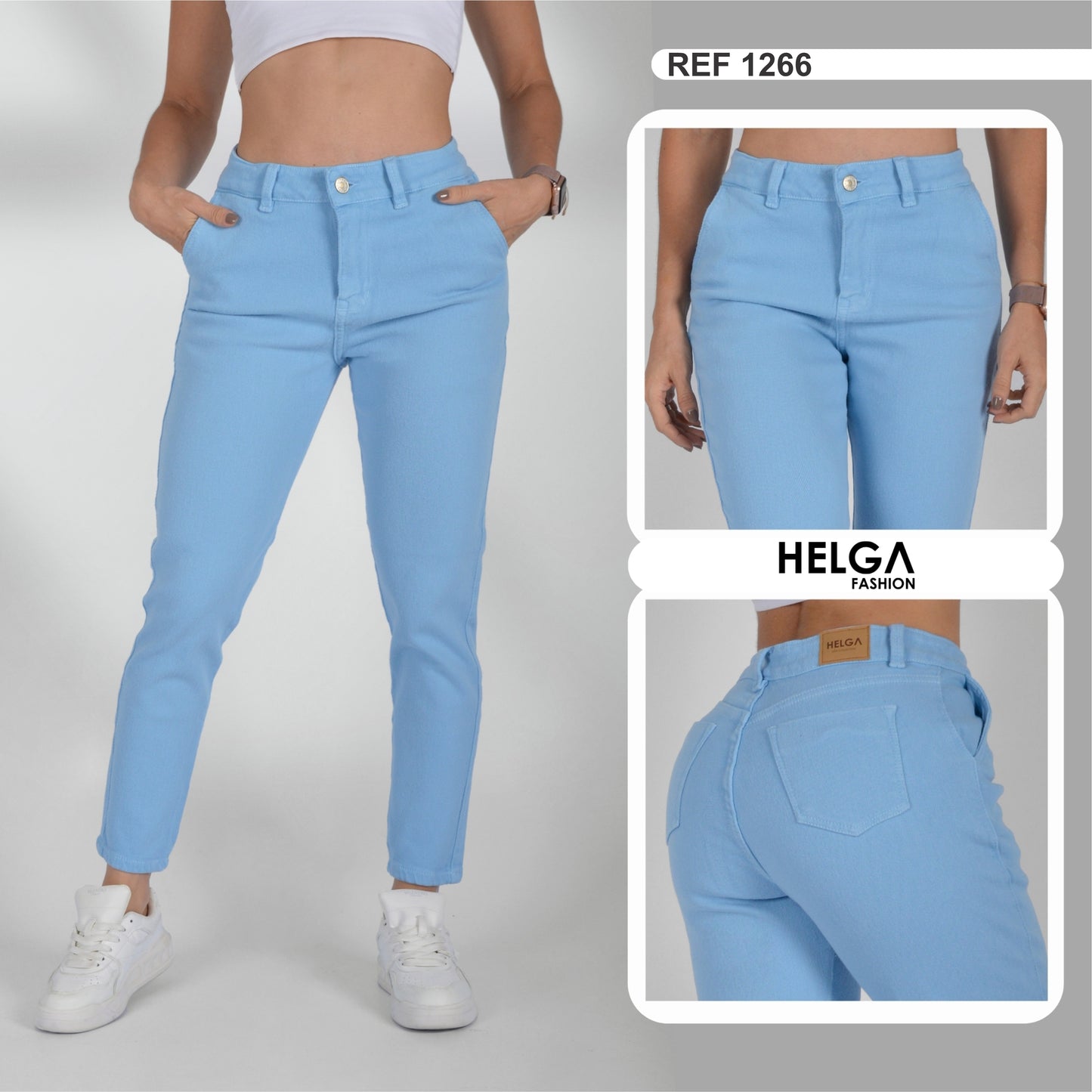 Jeans Skinny Strech, Tiro Alto Ref 1266