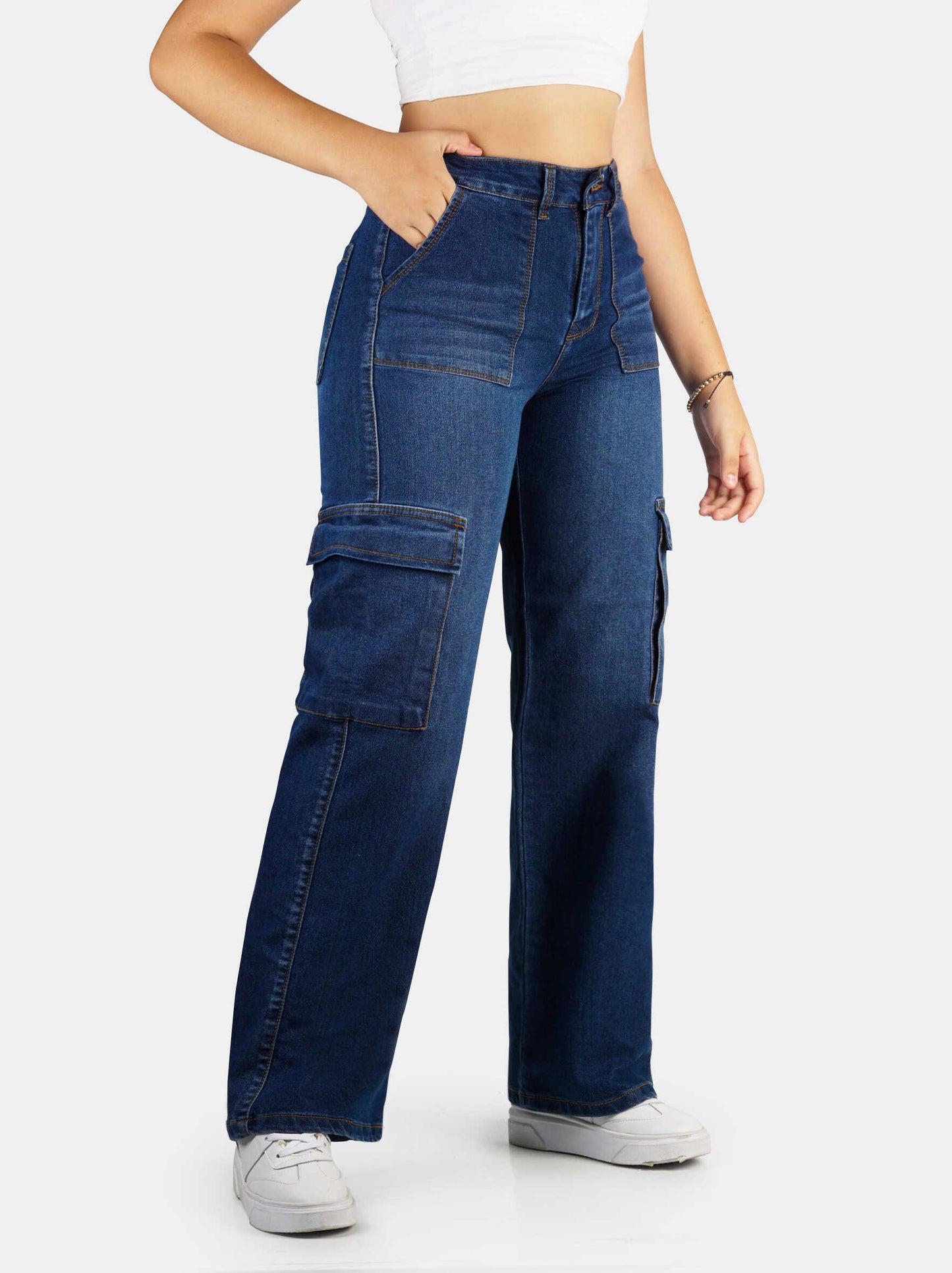 JEAN CARGO TIRO ALTO 1128