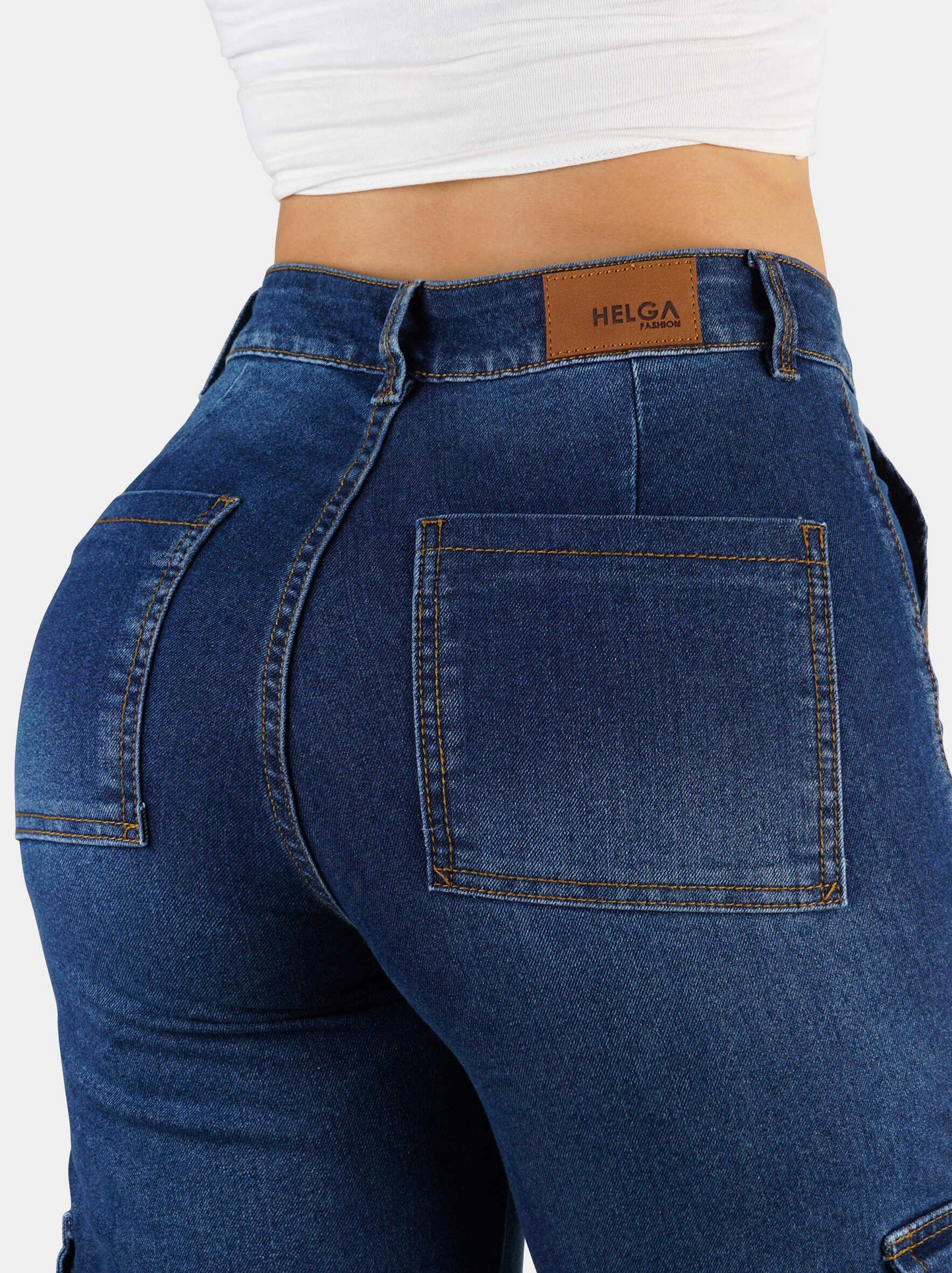 JEAN CARGO TIRO ALTO 1128