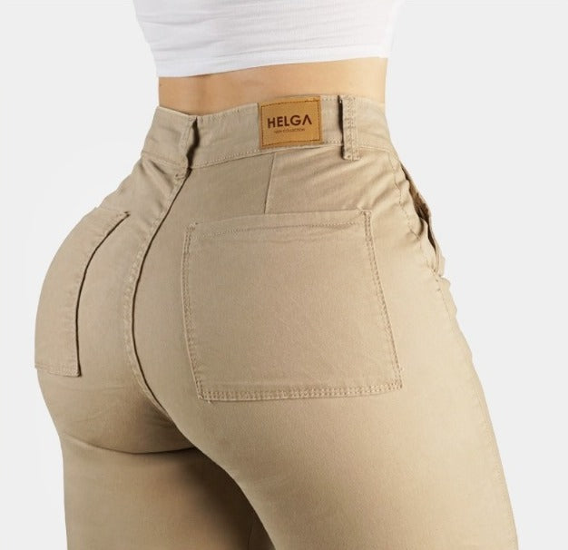 Jean Drill Bota Recta Strech, Tiro Alto Ref 1250