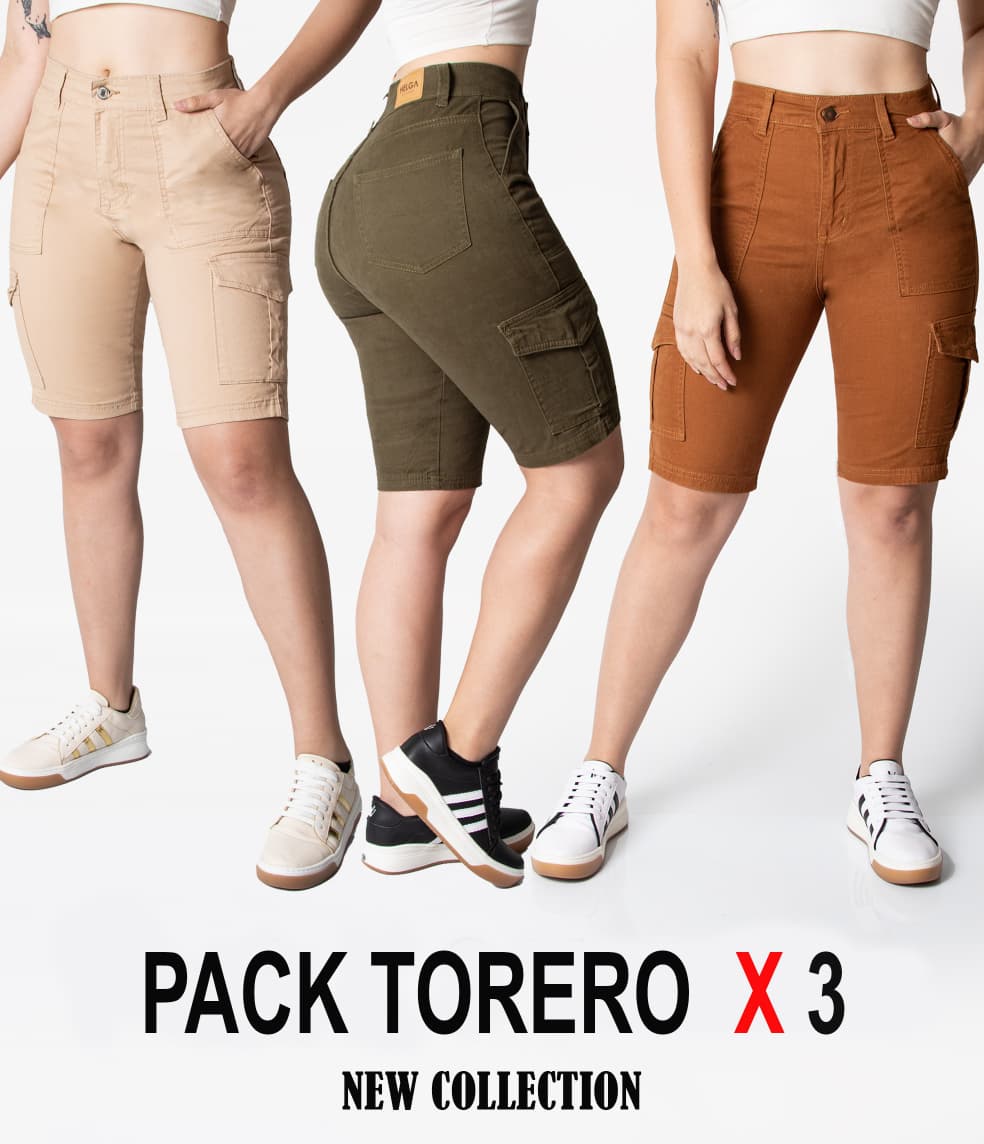 PACK X3 TOREROS DAMA