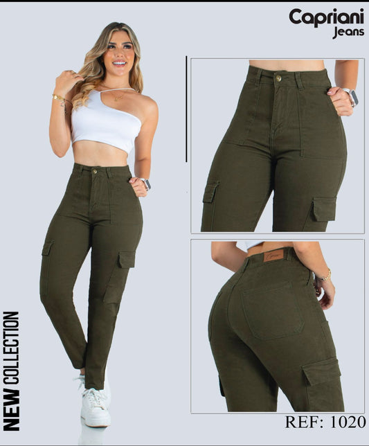Jean Cargo  Strech, Tiro Alto Ref 1020