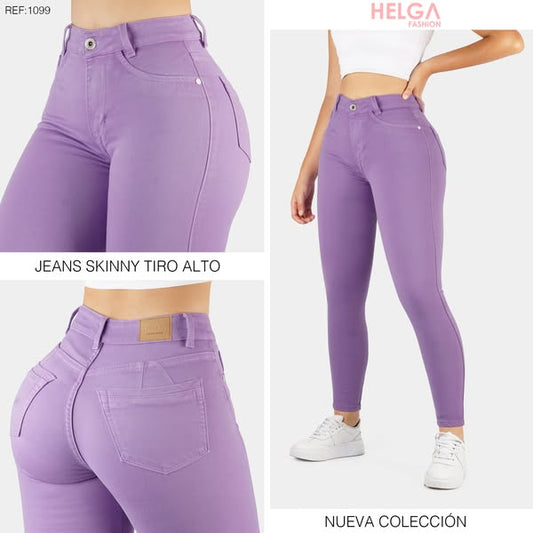 Jeans Skinny Strech, Tiro Alto Ref 1099