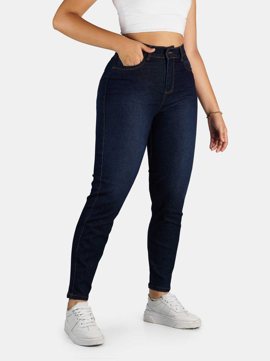 Jean Mom Cargo Tiro Alto 1131