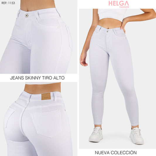Jeans Skinny Strech, Tiro Alto Ref 1153
