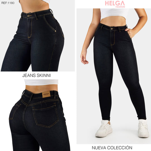 Jeans Skinny Strech, Tiro Alto Ref 1180