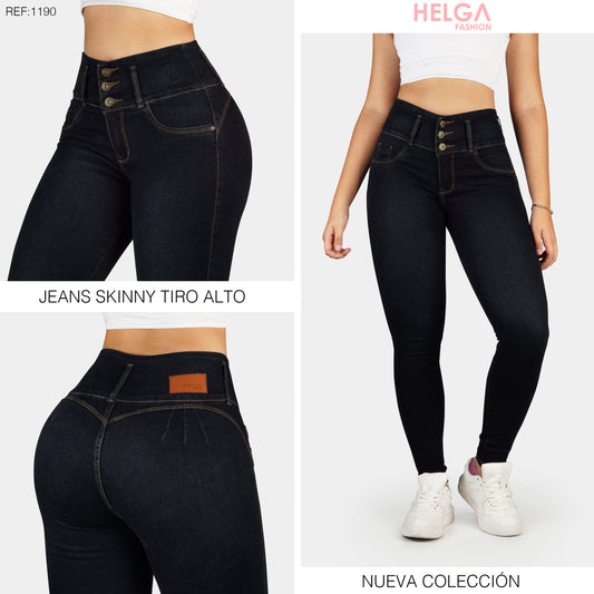 Jeans Skinny Strech, Tiro Alto Ref 1190