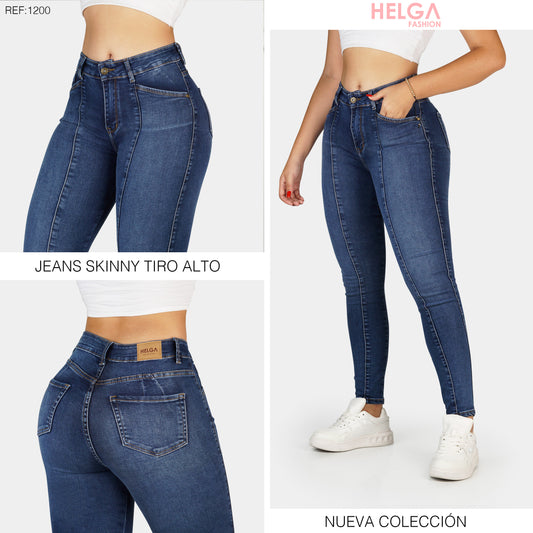Jeans Skinny Strech, Tiro Alto Ref 1200