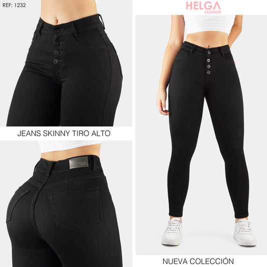 Jeans Skinny Strech, Tiro Alto Ref 1232