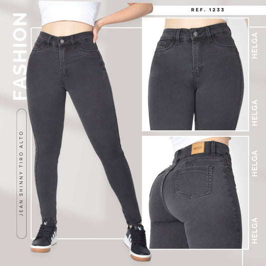 Jeans Skinny Strech, Tiro Alto Ref 1233