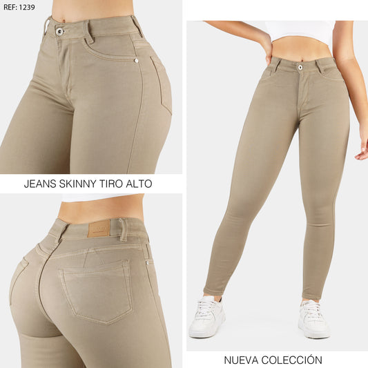 Jeans Skinny Strech, Tiro Alto Ref 1239