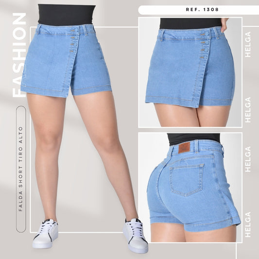 Falda Short Strech Mujer 1308