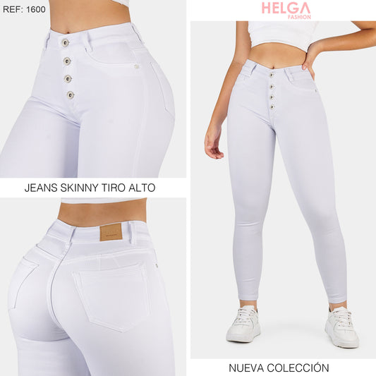 Jeans Skinny Strech, Tiro Alto Ref 1600